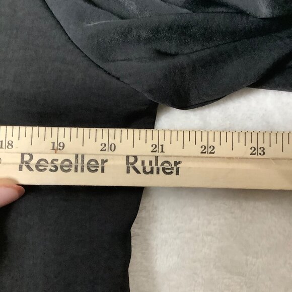 Chico's Black 3/4 Sleeve Tunic Top Women Size 1 Small Polyester Spandex Blend - Picture 6 of 8